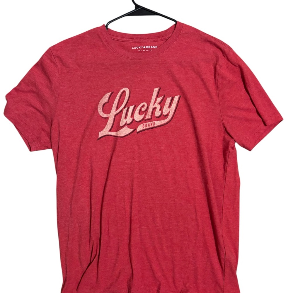 Lucky Brand Red Short Sleeve Tee